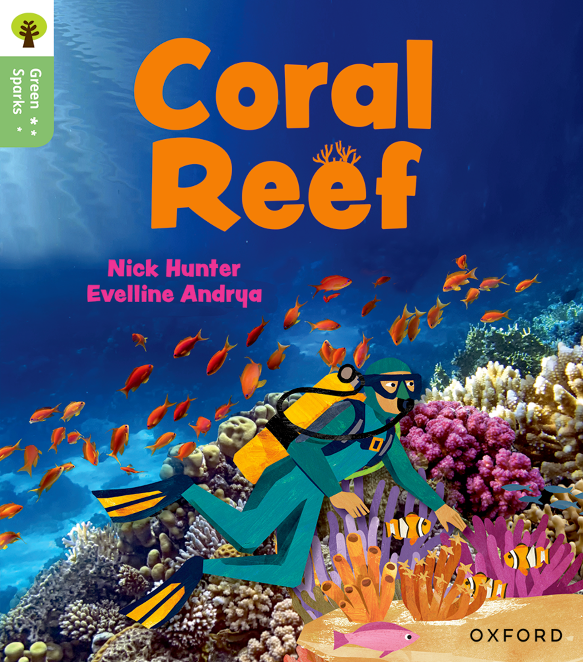 牛津大學出版社 Green Sparks 系列繪本《Coral Reef》封面