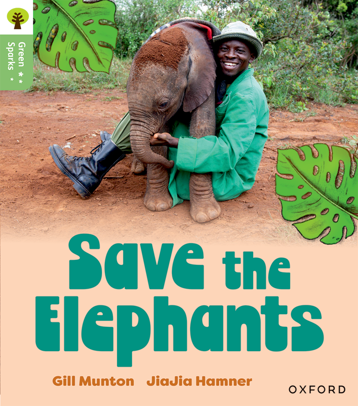 牛津大學出版社 Green Sparks 系列繪本《Save the Elephants》封面